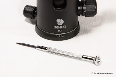 Benro B-2 w/ small screwdriver