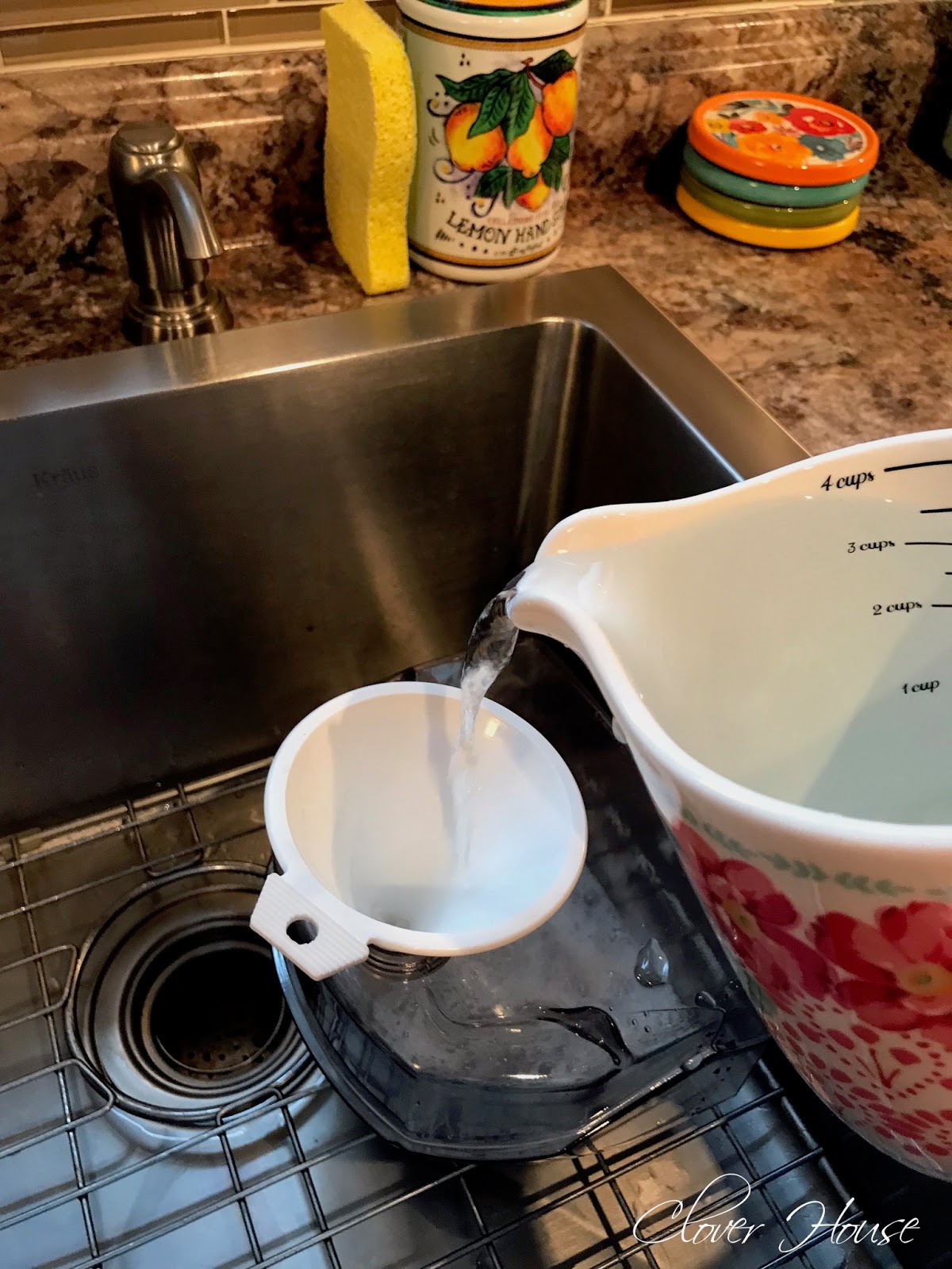 Clover House Spot Cleaning Carpet with a DIY Cleaning Solution