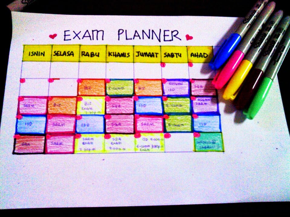 Jadual Belajar Di Rumah Kreatif - Gambaran