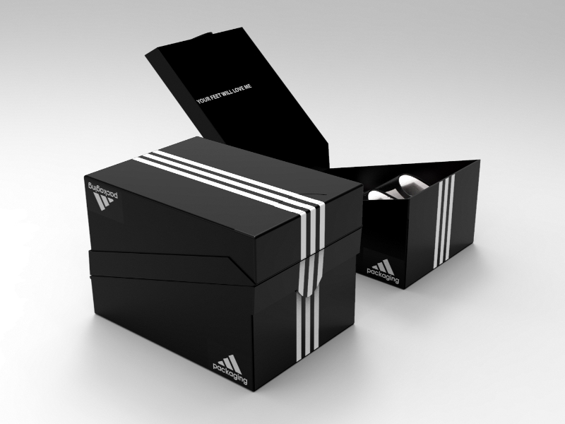adidas shoe box black