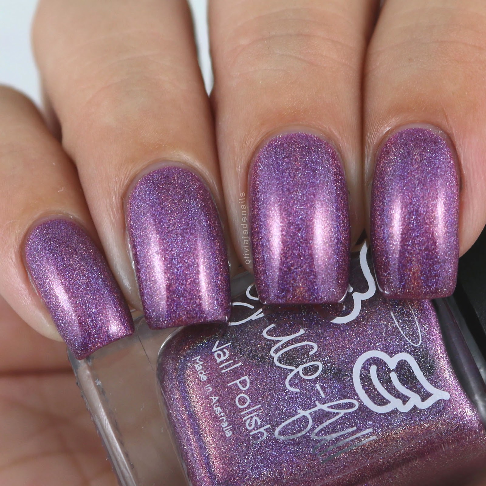 Grace-full Nail Polish Purple Lotus swatched by Olivia Jade Nails