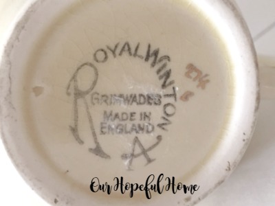 Royal Winton Grimwades Canada china creamer