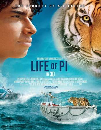 Life of Pi 2012 Hindi Dual Audio 550MB BluRay 720p ESubs HEVC Free Download Watch Online downloadhub.in