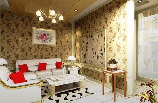 Sentuhan Wallpaper Dinding Ruang Tamu Yang Minimalis Contoh Wallpaper Dinding Ruang Tamu Minimalis