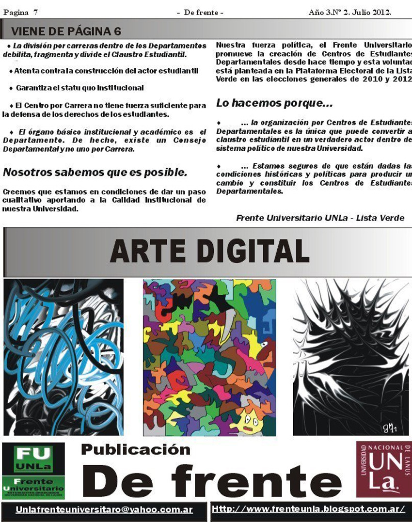 Revista De Frente.