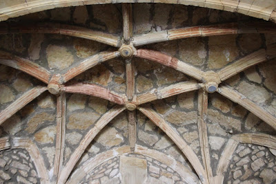 Detalle bóveda de cruceria de la ermita de S. Antonio en Carriazo. Ribamontán al Mar. Cantabria