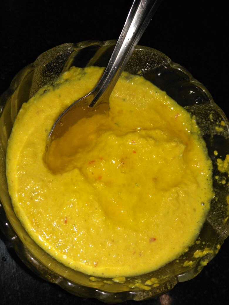 Old Indian Kitchen Cooking Delicious Mustard Sauce Or Mustard