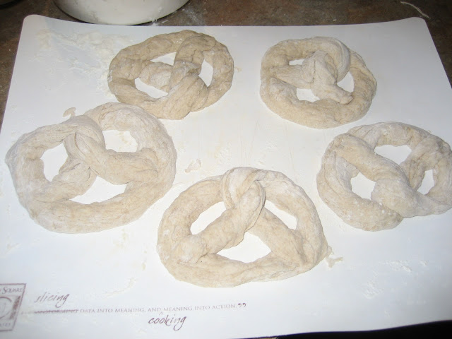 Sour dough pretzels