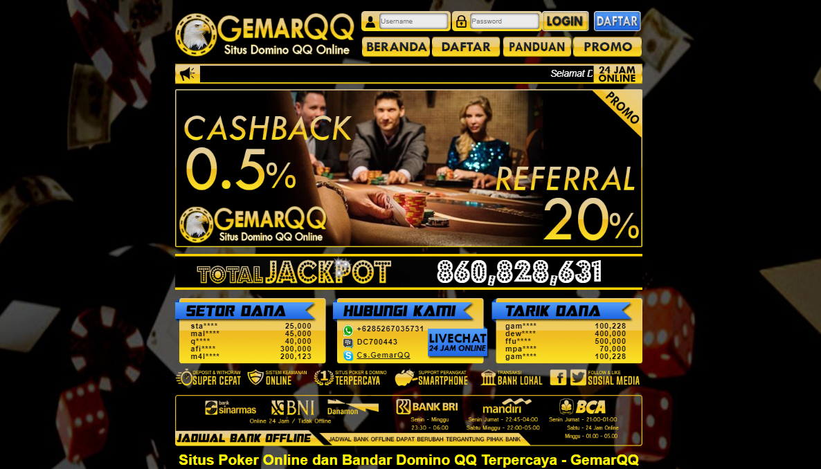 GemarQQ Situs Poker Domino QQ 99 Terbaik Dan Terpercaya 2019 GemarQQ Situs Poker Domino QQ 99 Terbaik Dan Terpercaya 2019