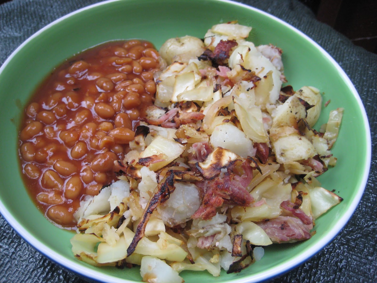 Lemon and Cheese Ham Hock and Cabbage Hash
