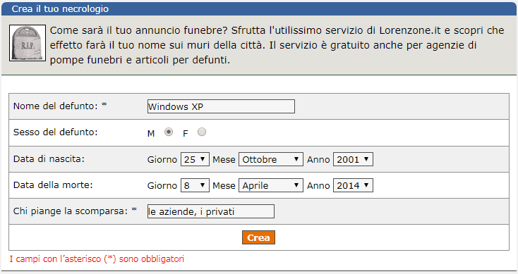 Creare Falsi Annunci Funebri Gratis Guidami Info