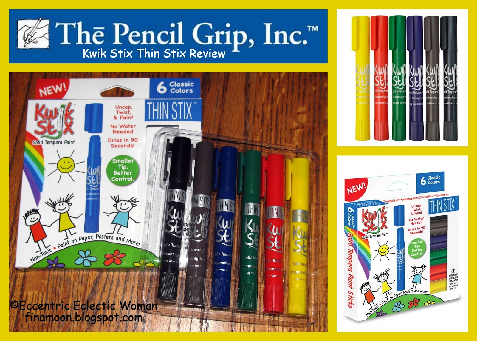 Eccentric Eclectic Woman The Pencil Grip, Inc. Kwik Stix Thin Stix 6pk