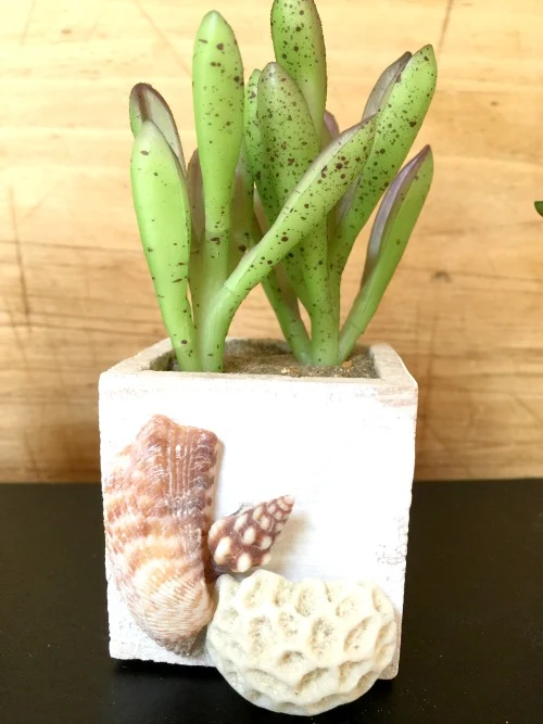 Create decorative pots for faux succulents. www.homeroad.net