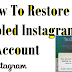 How to Get An Instagram Account Back