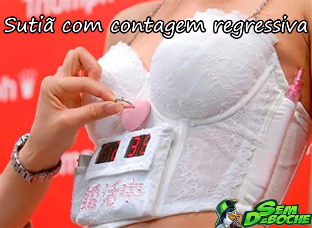 SUTIÃ COM CONTAGEM REGRESSIVA SUTIÃ COM CONTAGEM REGRESSIVA
