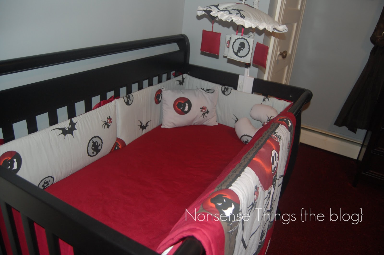 found a woman on Etsy who specialized in making gothic nursery sets ...