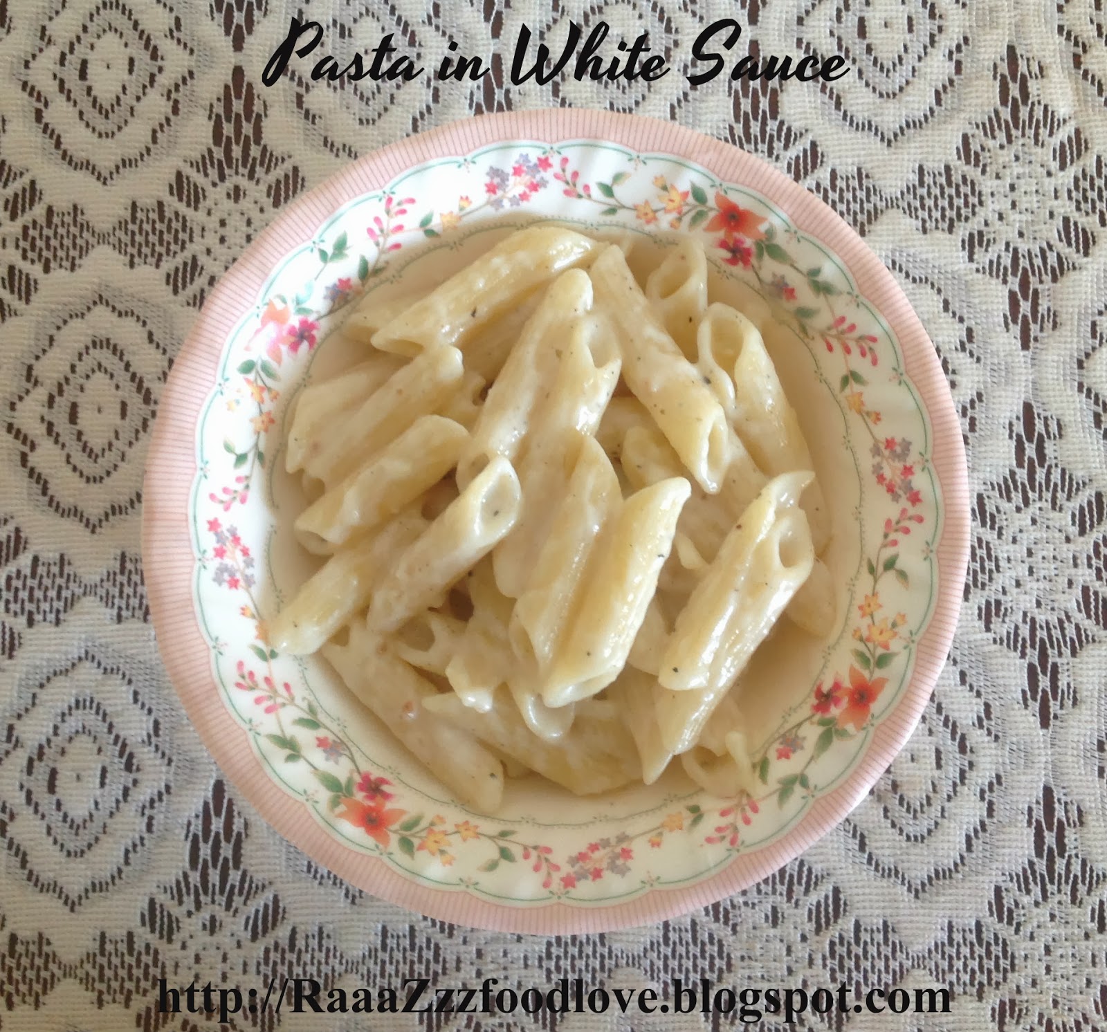 The Recipes of India Pasta in White Sauce