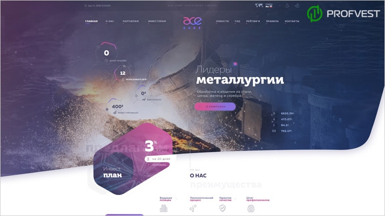 Ace-Corp: обзор и отзывы о ace-corp.biz (HYIP платит) Ace-Corp: обзор и отзывы HYIP-проекта