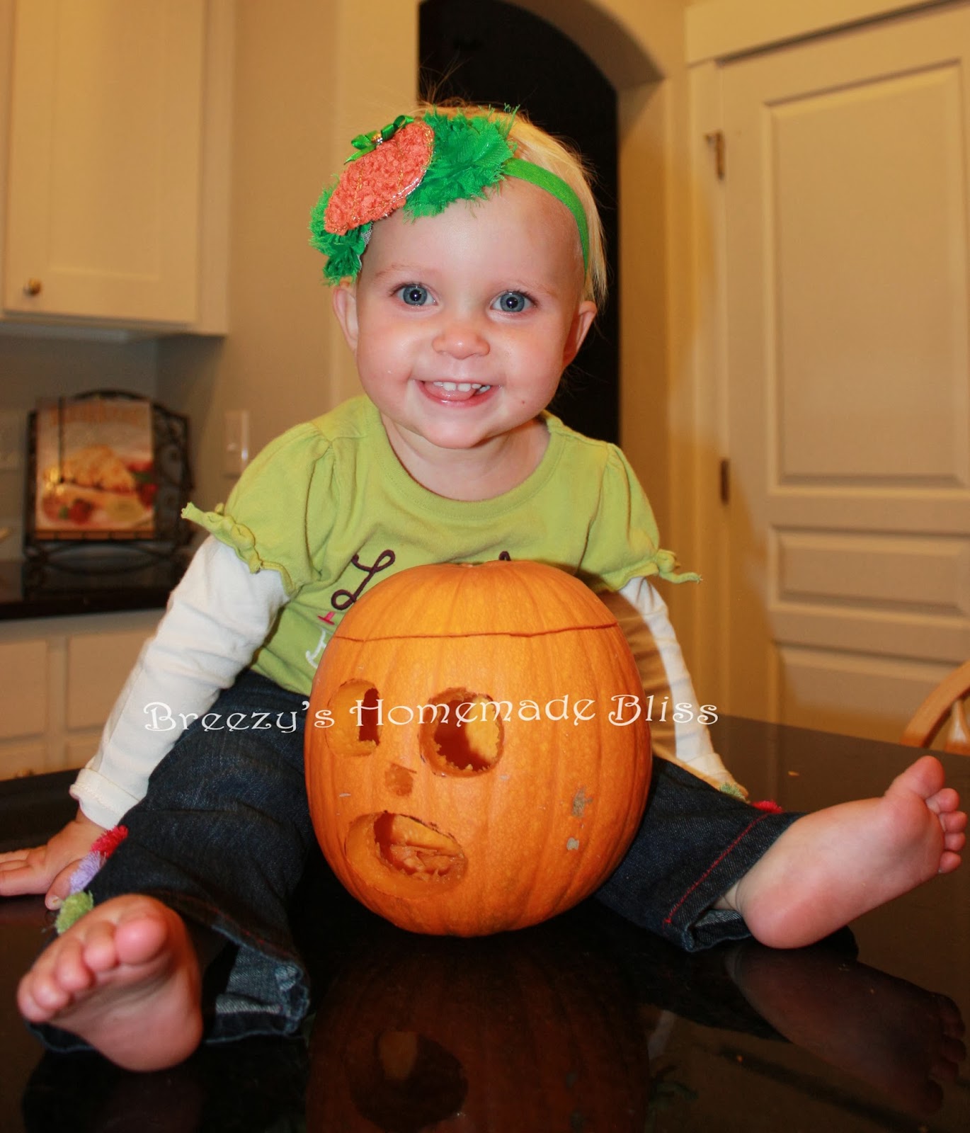 Breezy's Homemade Bliss Shabby Pumpkin Headbands