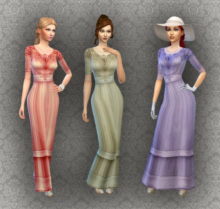 My Sims 4 Blog: TS2 - Edwardian Fashion Conversion for Teen - Elder ...