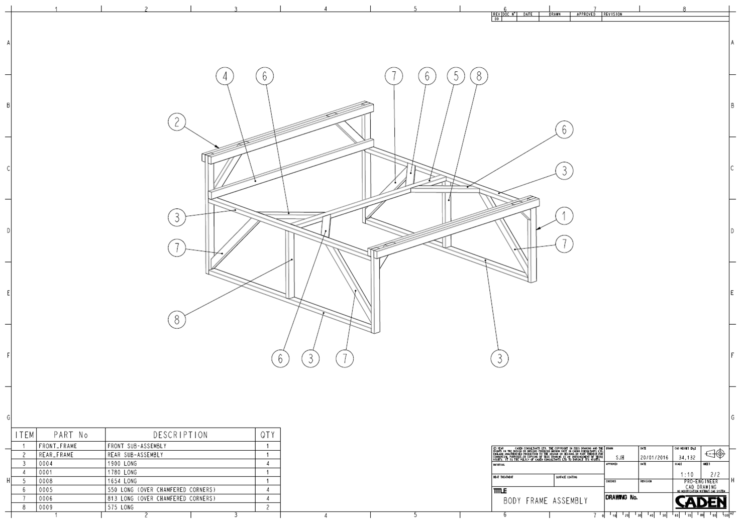 Stu's AK427 Build Body support frame