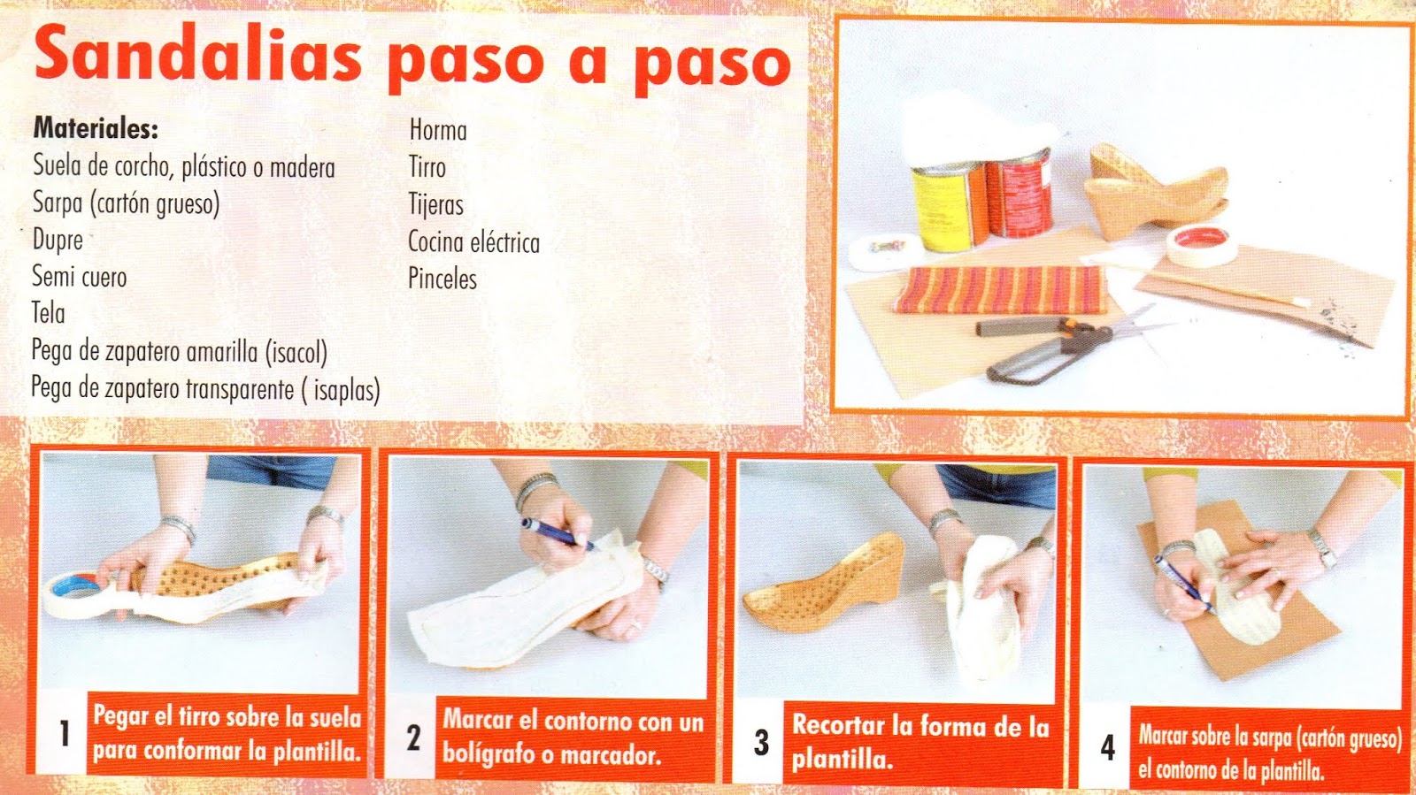 El Blog de y Ojito: CÓMO HACER SANDALIA TELA, U OTRO MATERIAL. POR FLOR PATIÑO DE V