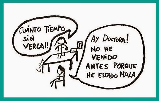 Inicio de consulta Señora que no va al médico porque está mala