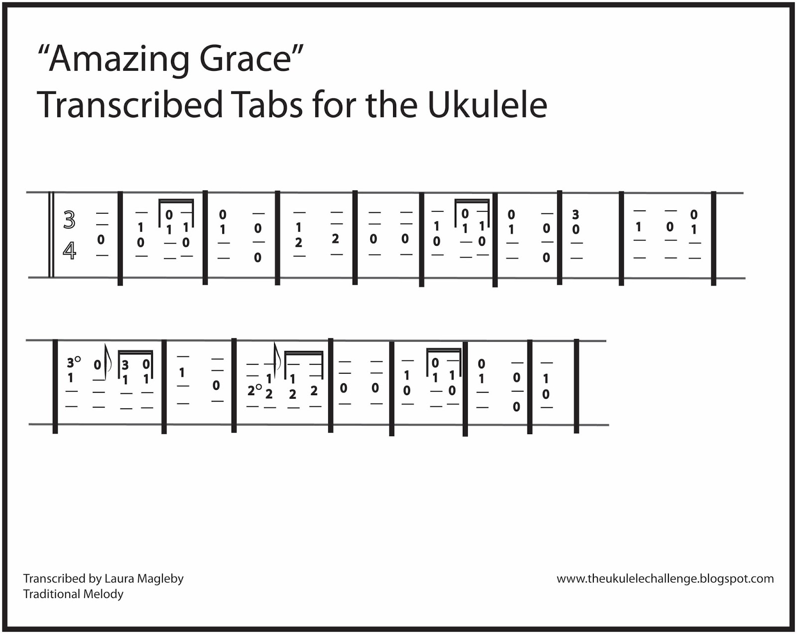 The Ukulele Challenge "Amazing Grace" for the Ukulele