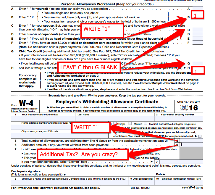 How to do Stuff Simple way to fill out a W4