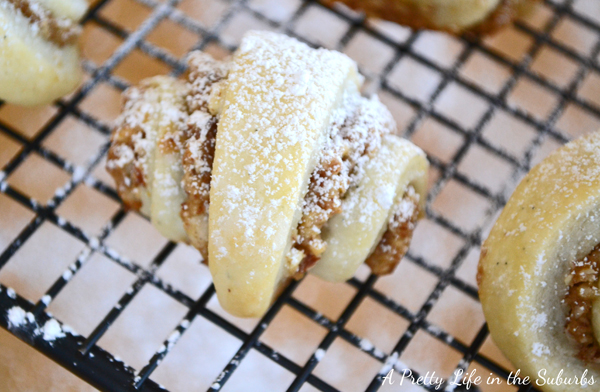 Apricot Pecan Rugelach {A Pretty Life}