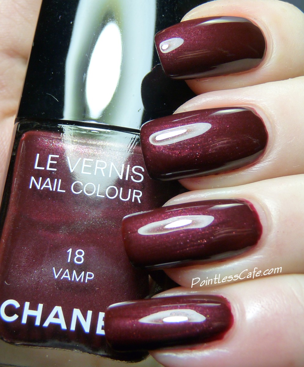 Chanel Rouge Rouge Tres Noir/Very Vamp  Chanel nail polish, Nail polish,  Chanel nails