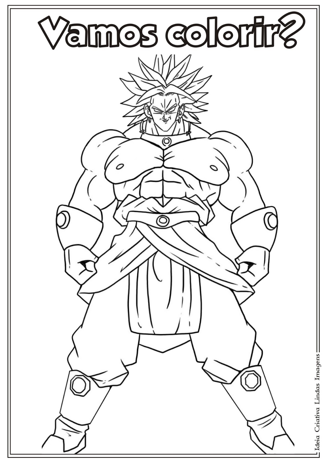 Desenhos Para Pintar e Colorir Dragon Ball Z - Imprimir Desenho 060