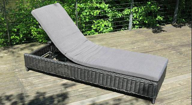 Sonnenliege Rattan Grau Sonnenliege Rattan Grau