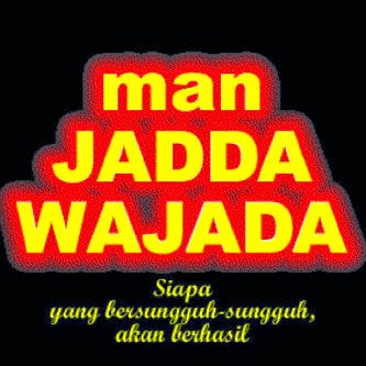 Featured image of post Tulisan Man Jadda Wajada Artinya Apa itu komunitas man jadda wajada