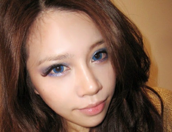 Colorful contact lenses look great!