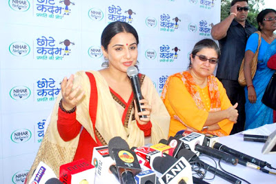 Vidya Balan at 'Chhotte Kadam Pragati Ki Aur' campaign