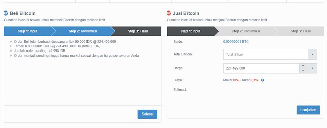 Cara membeli Bitcoin dengan Rupiah Transfer Bank di Bitcoin.co.id