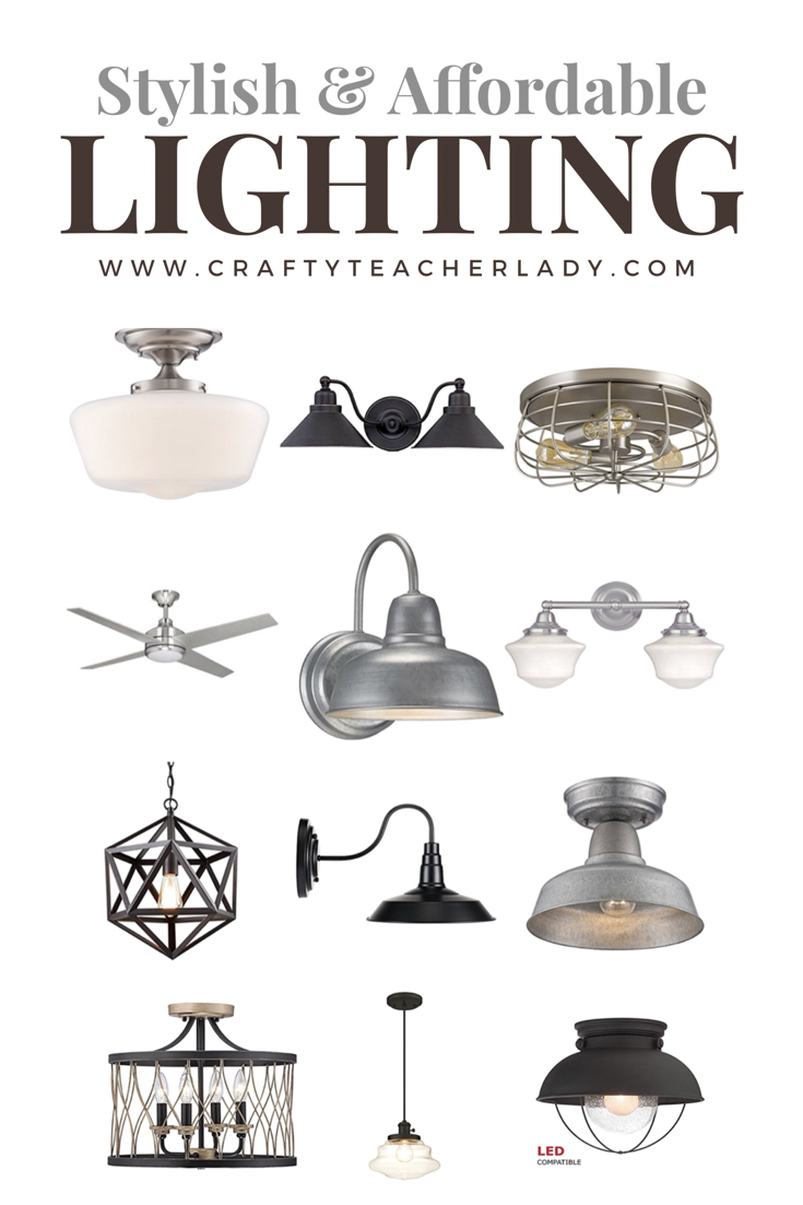 Crafty Teacher Lady Stylish and Affordable Lighting Options