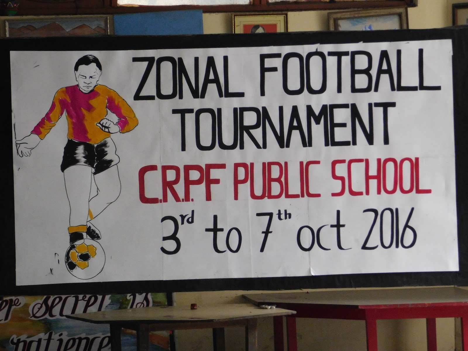 CRPF PUBLIC SCHOOL, ROHINI ZONAL FOOTBALL TOURNAMENT OCT 2016