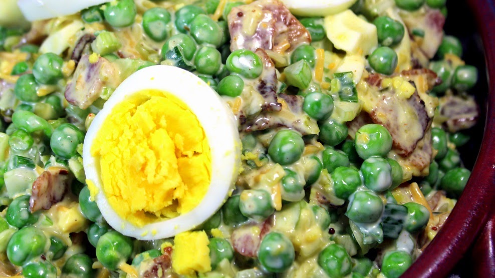 52 Ways to Cook Pea and Bacon Salad OLD SCHOOL Side Dish Church PotLuck Cold Salad