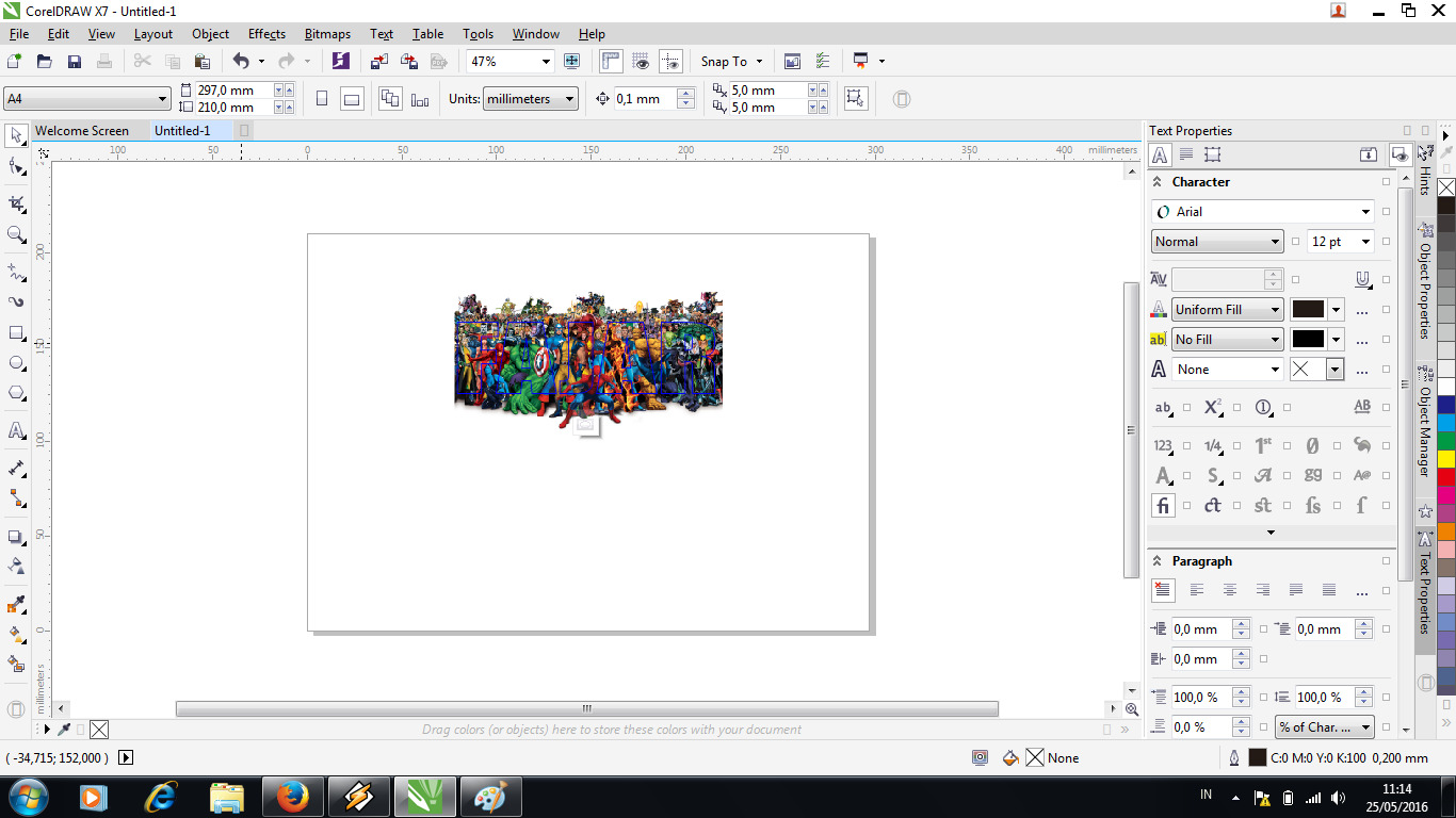 Cara Membuat Tulisan Marvel di Corel Draw dengan Powerclip