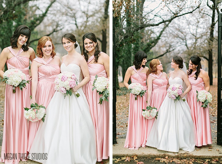 Blush Pink Ivory Wedding Reception At The Westin Sisters Kerri S Bouquet Was A Blush And Ivory Mix Of Peonies Yes In December Roses With Collar Seeded Eucalyptus