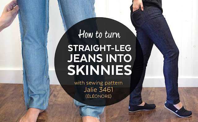 How to Turn Straight-Leg Eleonore Jeans into Skinny Jeans