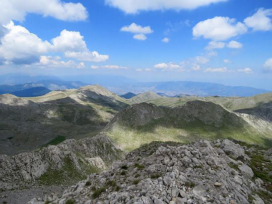 Widok na północ. Widok na północ.