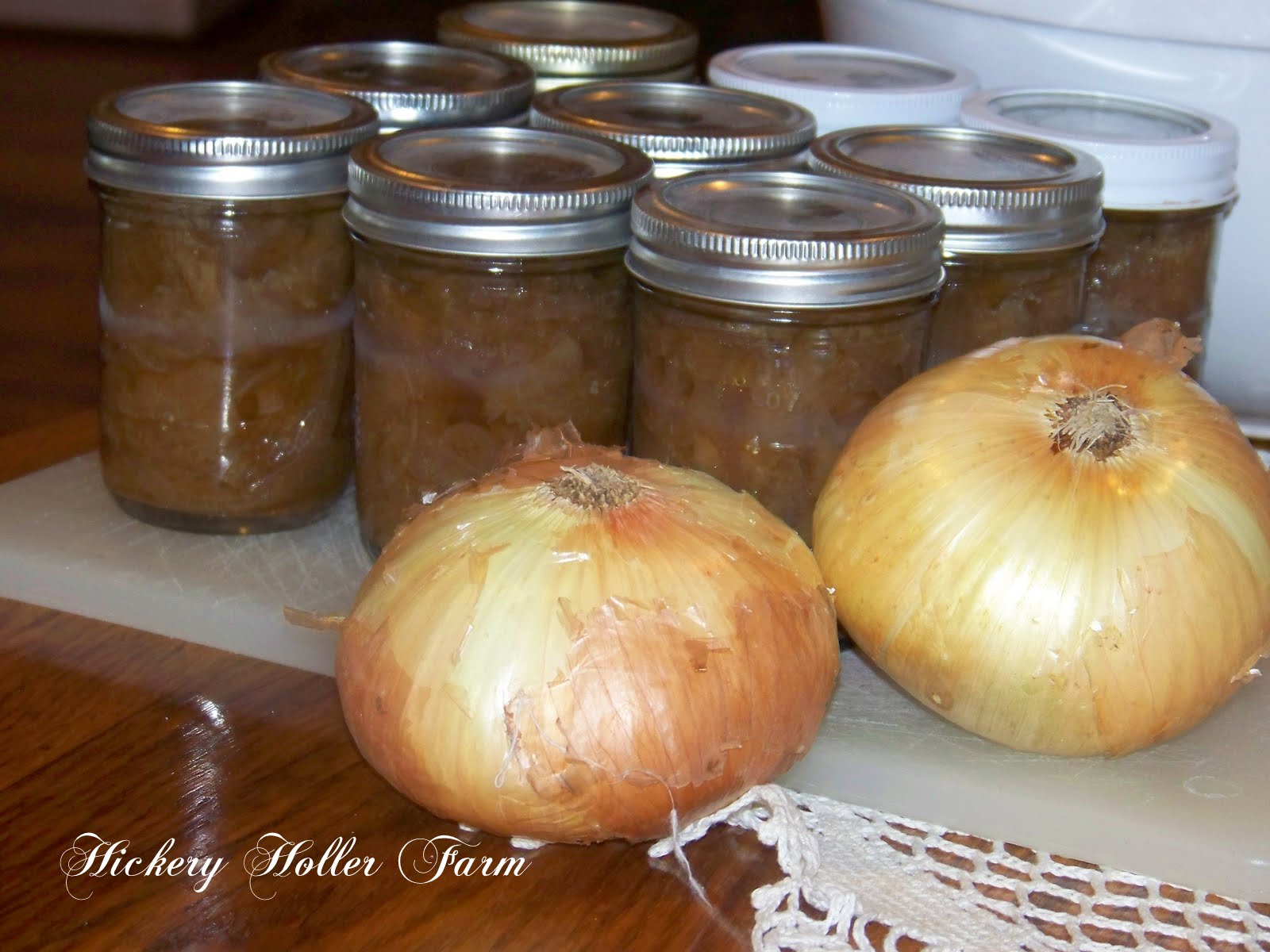 Hickery Holler Farm Canning Caramelized Onions
