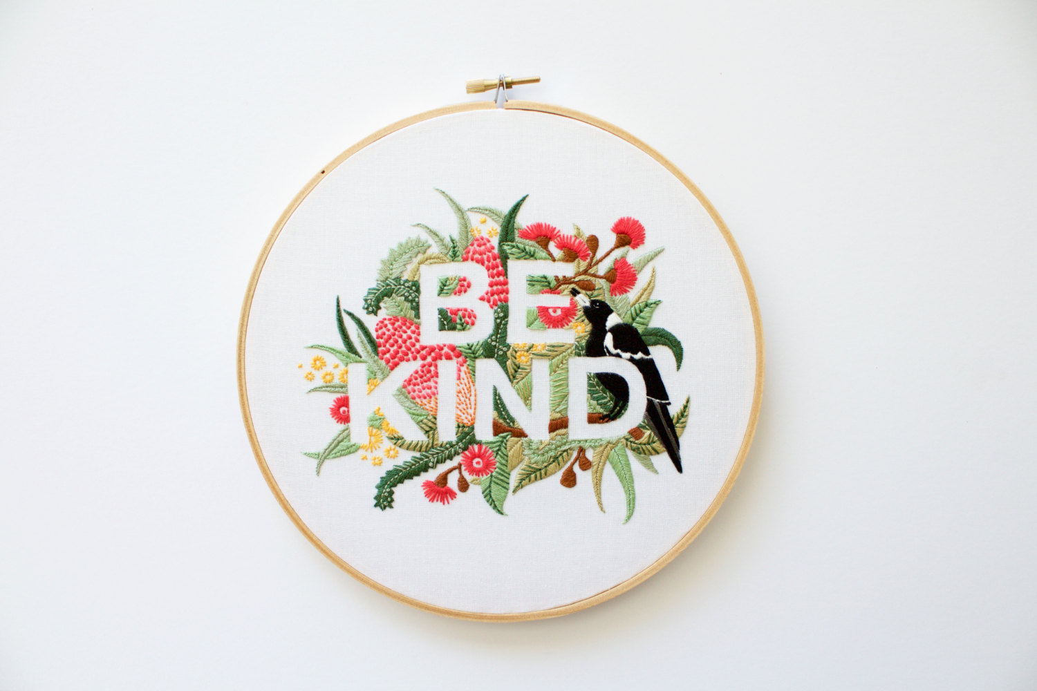 Be Kind Embroidery Pattern by Threadfolk on Etsy