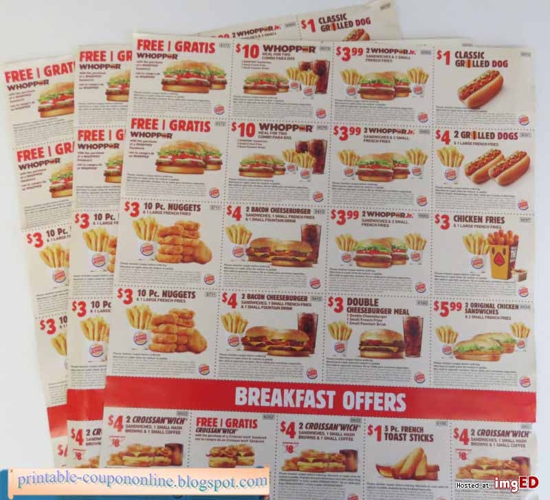 Printable Coupons 2022 Burger King Coupons