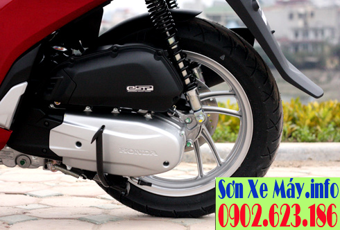 Sơn xe Honda Sh màu đỏ Candy cực đẹp