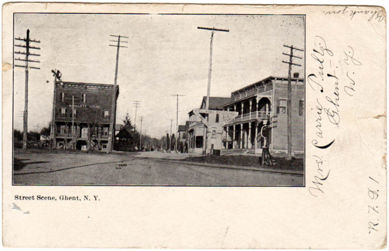 Old Pictures of Columbia County NY Street Scene, Ghent NY