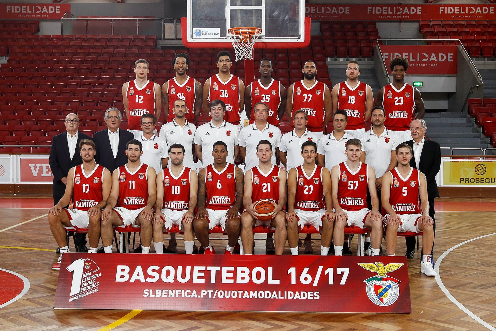 Equipa Principal de Basquetebol: informações - SL Benfica